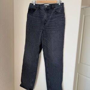 Abercrombie & Fitch The 90’s Straight Ultra High Rise Black Jeans Size 30 | 10R